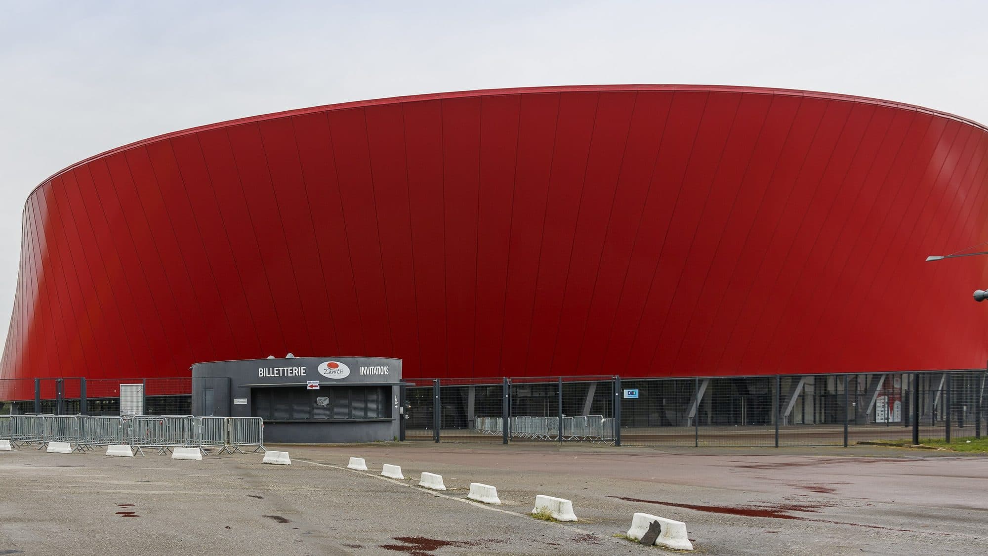 Le Zénith d'Amiens vu de l'extérieur.
